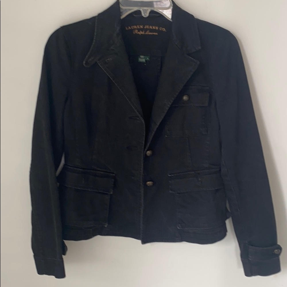 Lauren Jeans Co. Black Jean Blazer
